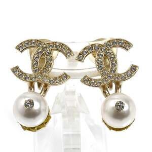 Chanel Cc Logo Clip-On Earrings Metal #246810C11B